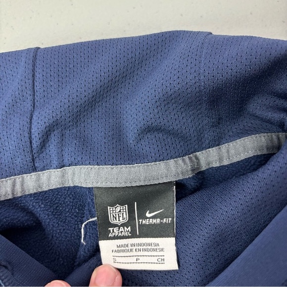 Nike NFL Denver Broncos Men's Hoodie Navy Blue Athletic Activewear Therma Fit S - Picture 6 of 10